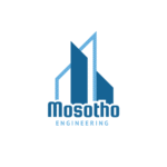 Blue Simple Modern Minimalist Building Company Logo